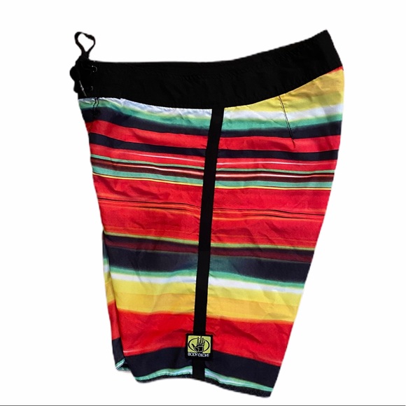 BODY GLOVE 19" Red Black Board Short 34 M - Picture 5 of 6